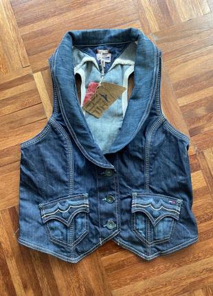Жилет  джинсовий жилетка джинсова оригінал tommy hilfiger m 38 usa 🇺🇸