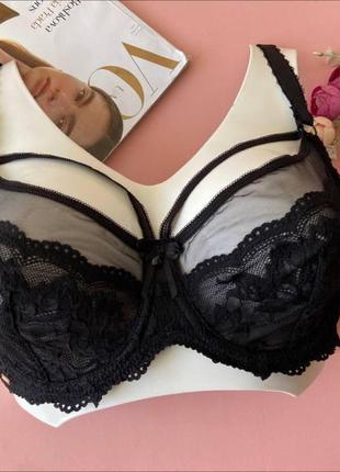 75/80/85/90d черный прозрачный бюстгальтер д