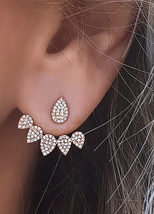 Новые яркие серьги джекеты в стиле бохо