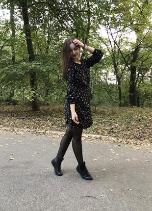 Платье с цветочным принтом