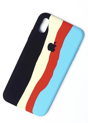 Чехол силиконовый case rainbow - iphone xs max 3
