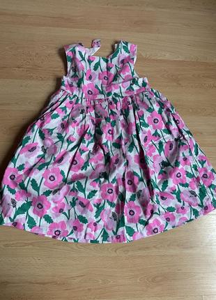 Платье в цветы на 5 лет1 фото