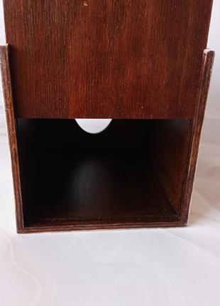 Короб для серветок квадратний. handmade.4 фото