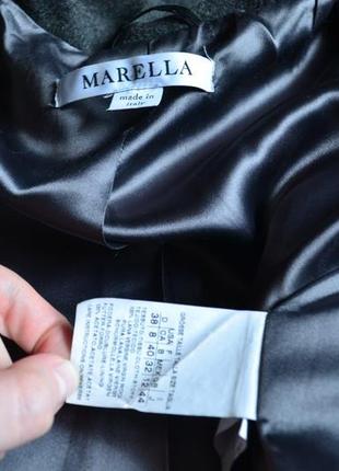 Marella max mara шерстяное пальто 100% лана шерсть7 фото