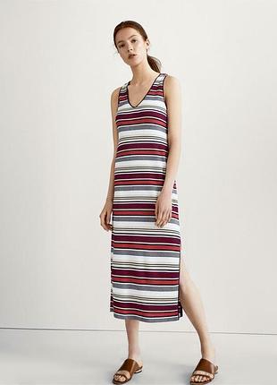 Massimo dutti трикотажне плаття з розрізом