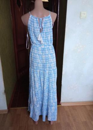 Шикарное летнее платье, ярусное2 фото