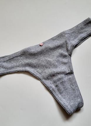 Хлопковые трусики стринги victoria’s secret 🔥акция! 🔥 дарим скидку 15%