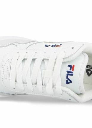 Fila usa orbit sport casual кроссовки спортивние трекинговие високие кожание замш белие черние4 фото