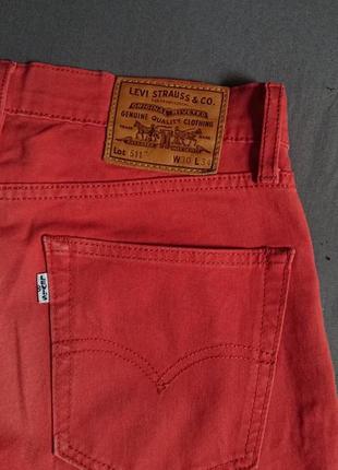 Брендовые фирменные стрейчевые джинсы levi's 511 premium,оригинал,размер 30/34.4 фото