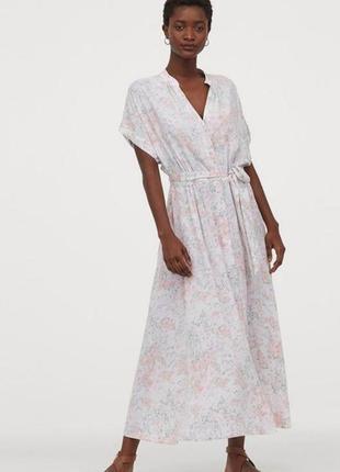 H&m натуральна сукня на ґудзиках👗 12-14 р