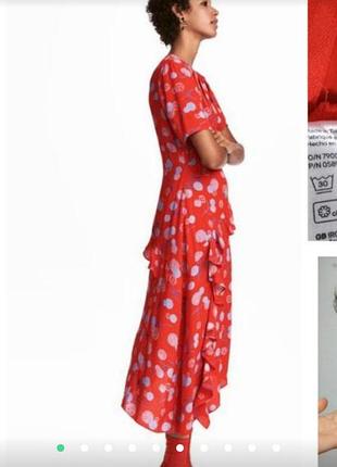 Красное платье h&amp;m 38-m