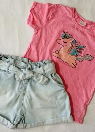 Футболка , шорты фирма next на 4-5 лет на 110 см