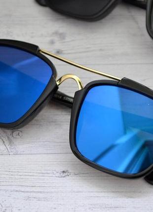 Солнцезащитные  очки квадрат с высокой переносицей многоцветный2 фото