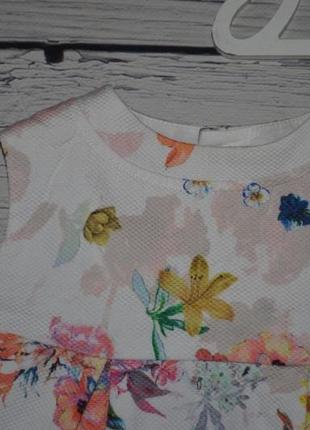 9 - 12 месяцев 80 см шикарное очень нарядное романтичное платье сарафан цветы акварель8 фото
