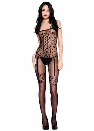 5-146 боді капроновий комбінезон бодистокинг боди капронивый бодисьют