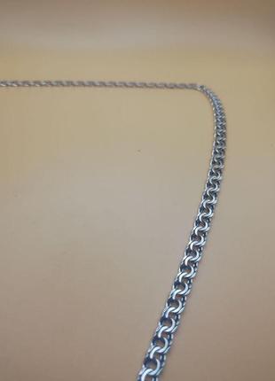 Цепочка  серебряная  925 пробы бисмарк плоский ч708л(45см)3 фото
