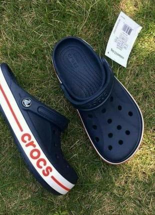 Крокс баябенд клог сині нави crocs bayaband clog navy10 фото