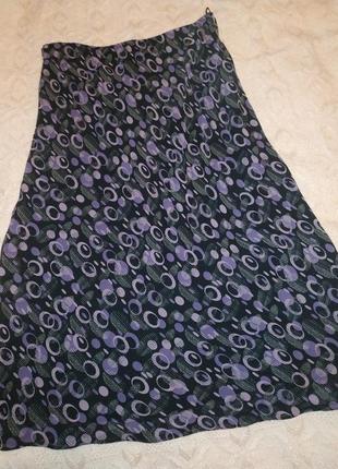 Шифоновая юбка в бельевом стиле 18р 100% вискоза7 фото