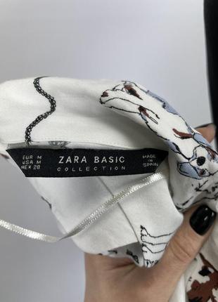 Необычная рубашка в собачки zara 🇪🇸9 фото