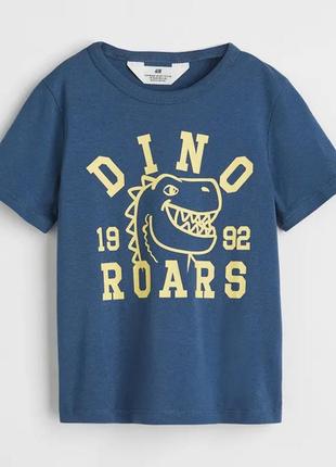 Детская футболка динозавр h&amp;m для мальчика 631011 фото