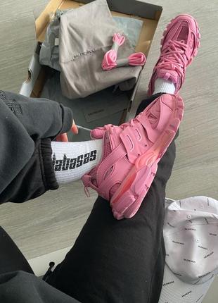 Кроссовки в стиле balenciaga track trainer pink женские премиум качество топ продаж9 фото