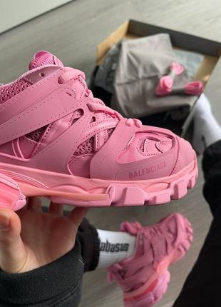 Кроссовки в стиле balenciaga track trainer pink женские премиум качество топ продаж3 фото