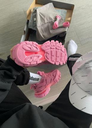 Кроссовки в стиле balenciaga track trainer pink женские премиум качество топ продаж5 фото