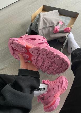 Кроссовки в стиле balenciaga track trainer pink женские премиум качество топ продаж6 фото