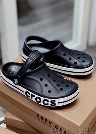 Крокс баябэнд клог черные crocs bayaband clog black1 фото