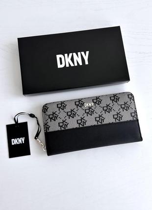 Dkny continental logo wallet жіночий брендовий гаманець кошельок шкіра дкну на подарунок дівчині на подарунок дружині