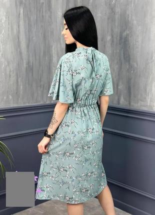 Елегантна легка сукня з квітковим принтом7 фото