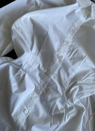 Белое приталенное платье рубашка prettylittlething3 фото