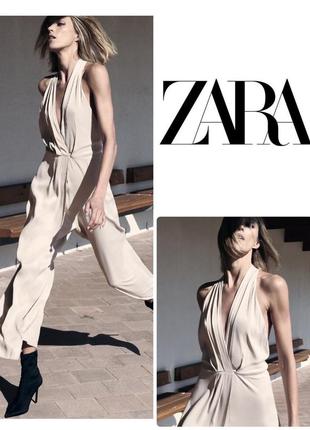 Комбинезон zara с открытой спиной1 фото