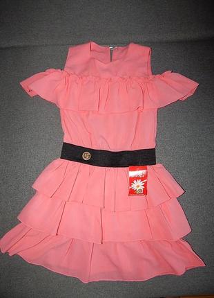 Шикарне польське плаття з голими плечиками