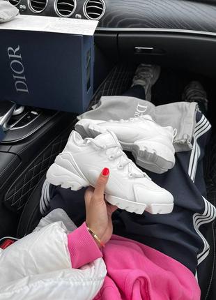 Кросівки в стилi dior d- connect white premium
