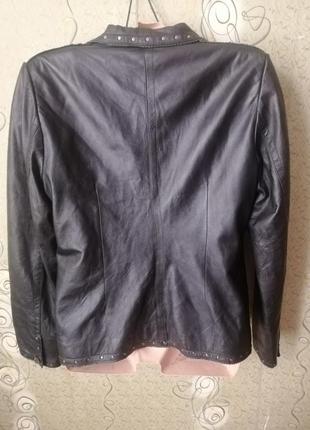 Versace винтаж, кожаный пиджак.4 фото