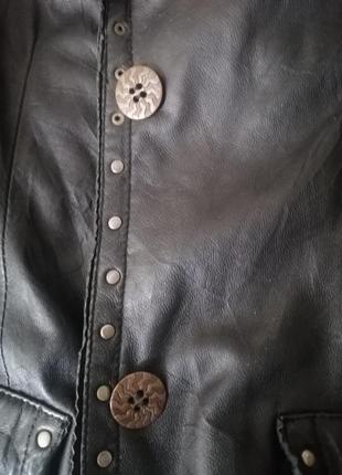 Versace винтаж, кожаный пиджак.5 фото