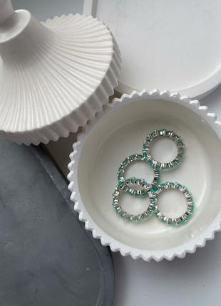 Кольцо с турмалином параиба