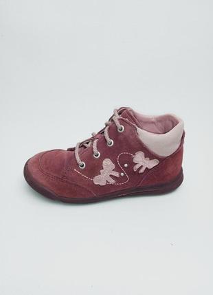 Замшевые ботинки девочке superfit (суперфит) 25р.4 фото