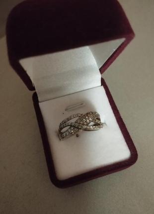 Серебряные кольца с позолотой2 фото