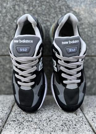 Шикарные кроссовки new balance 992 black чёрные серые 37-45 р6 фото