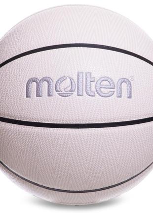 М'яч баскетбольний composite leather molten №7 білий-сірий1 фото