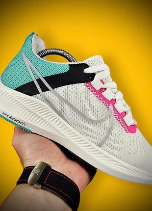 👟кроссовки женские nike air zoom pegasus 38 white &amp; pink👟