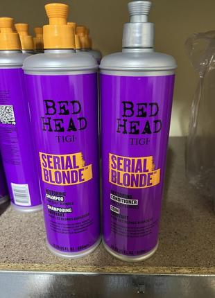 Шампунь і кондиціонер для блондинок tigi bed head serial blonde