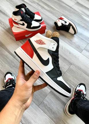 Nike air jordan retro 1 white-red