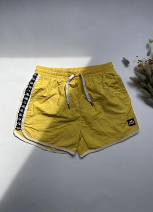 Kappa nylon shorts flared lampas мужские нейлоновые шорты капа с лампасами каппа3 фото