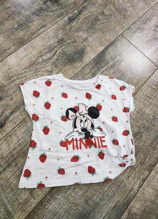 Футболка, топ, disney, minnie mouse, р. 98, 2-3 года