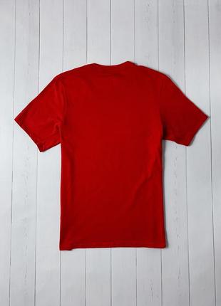 Мужская красная спортивная беговая футболка nike dri-fit running найк. размер s m2 фото