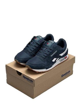 Кроссовки мужские reebok buty classic синие / кросівки чоловічі рибок классик сині кроссы