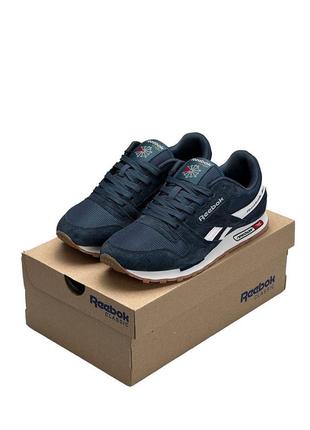 Кроссовки мужские reebok classic синие / кросівки чоловічі рибок классик сині кроссы